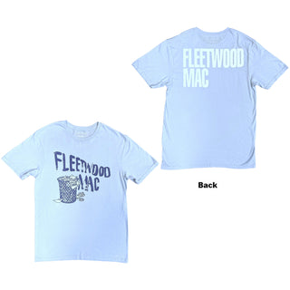 Fleetwood Mac T-Shirt: London (Light Blue) (Back Print)