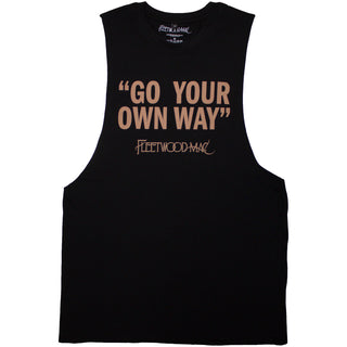 Fleetwood Mac Unisex Vest T-Shirt: Go Your Own Way (Black)