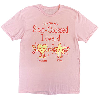 Fall Out Boy T-Shirt: Star Crossed Lovers (Pink)