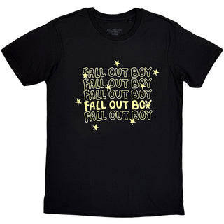 Fall Out Boy T-Shirt: Logo Repeat (Black)