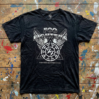 Foo Fighters Carbon T-Shirt: Everything or Nothing At All Logo (Black)