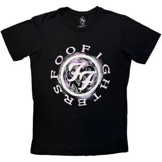 Foo Fighters Carbon T-Shirt: Wheel Logo Shadow (Black)