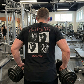 Foo Fighters Carbon T-Shirt: One By One (Black) (Back Print)