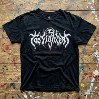 Foo Fighters Carbon T-Shirt: Metal Logo (Black)