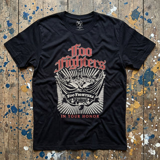 Foo Fighters Premium Carbon T-Shirt: In Your Honour (Black) (Back Print)