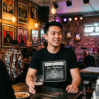 Foo Fighters Premium Carbon T-Shirt: Amp (Black)