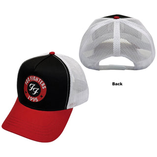 Foo Fighters Mesh Back Cap: 1995 Emblem (Black, Red & White)