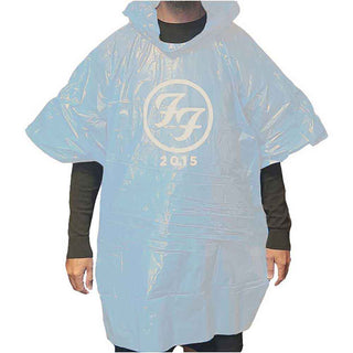 Foo Fighters Unisex Poncho: Black FF