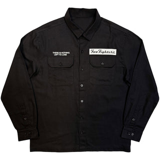 Foo Fighters Casual Shirt: Nothing Left To Lose Mono (Black) (Back Print)