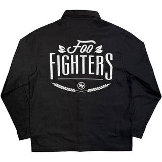 Foo Fighters Casual Shirt: Text Logo (Black)