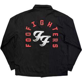 Foo Fighters Casual Shirt: Red Arch Logo (Black)