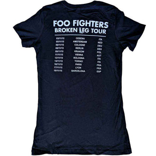 Foo Fighters Ladies Slim Fit T-Shirt: Break A Leg