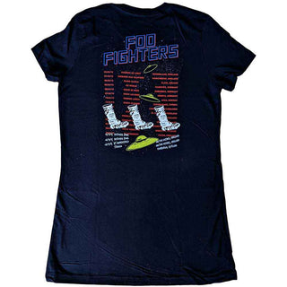 Foo Fighters Ladies Slim Fit T-Shirt: UFOS 2015 European Tour