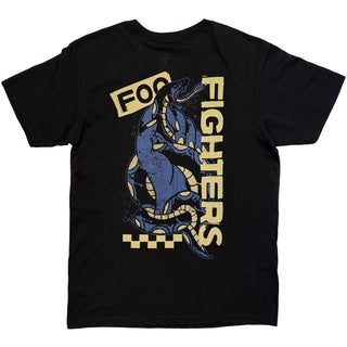 Foo Fighters T-Shirt: Snake (Black) (Back Print)