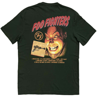 Foo Fighters T-Shirt: Exhausted (Green) (Back Print)