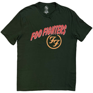 Foo Fighters T-Shirt: Exhausted (Green) (Back Print)