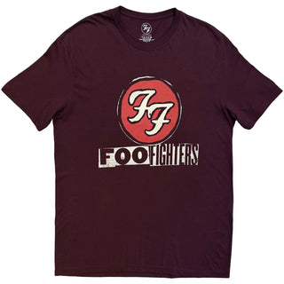 Foo Fighters T-Shirt: Albums Symbols (Maroon Red) (Back Print)