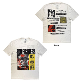 Foo Fighters T-Shirt: Your Favourite Toy Tracklist (White) (Back Print)