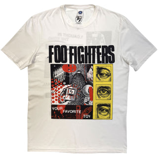 Foo Fighters T-Shirt: Your Favourite Toy Tracklist (White) (Back Print)
