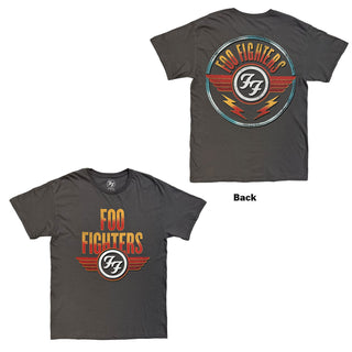 Foo Fighters T-Shirt: Wings (Charcoal Grey) (Back Print)