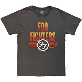Foo Fighters T-Shirt: Wings (Charcoal Grey) (Back Print)