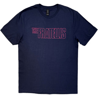 The Fratellis T-Shirt: Neon Logo (Navy Blue)