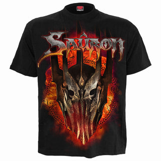 Lord Of The Rings T-Shirt: Sauron Metal (Black)
