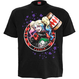 DC Comics T-Shirt: Batman Harley Quinn Puddin' (Black)