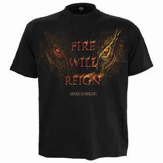 House of the Dragon T-Shirt: HOD2 Fire Will Reign (Black)