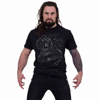 AC/DC Unisex T-Shirt: Back In Black Torn (Black)