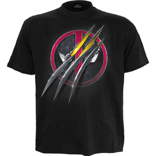 Marvel Comics T-Shirt: Deadpool Slashed (Black)