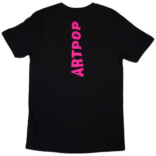 Lady Gaga Unisex T-Shirt: Artpop Cover (Black) (Back Print)