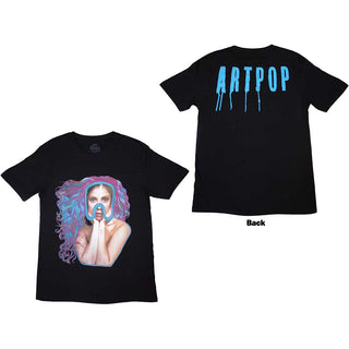 Lady Gaga Unisex T-Shirt: Artpop Goggles (Back Print)