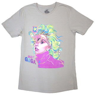 Lady Gaga Unisex T-Shirt: Colour Sketch (Natural)
