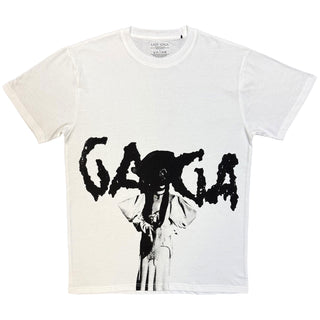 Lady Gaga T-Shirt: Mayhem Graphic (White) (All Over Print)