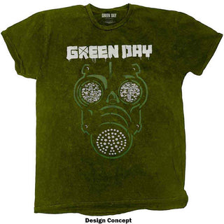 Green Day T-Shirt: Gas Mask