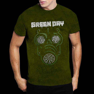 Green Day T-Shirt: Gas Mask