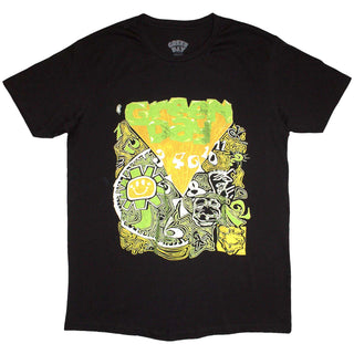 Green Day Unisex T-Shirt: Psychedelic Kerplunk (Black) (Back Print)