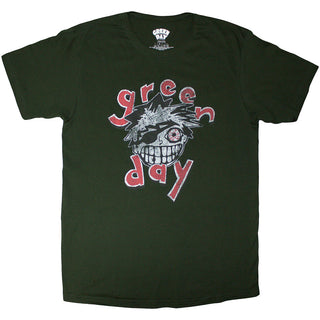 Green Day T-Shirt: Eye Patch (Green)