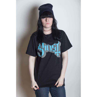 Ghost T-Shirt: Blue/Grey Keyline Logo