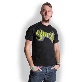 Ghost T-Shirt: Green/Grey Keyline Logo