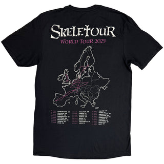 Ghost T-Shirt: Skeletour Admat '25 Tour Dates (Black) (Back Print)