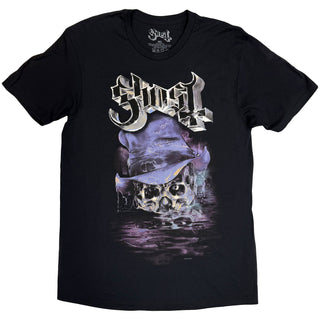 Ghost T-Shirt: Skeletour Admat '25 Tour Dates (Black) (Back Print)