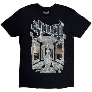 Ghost Unisex T-Shirt: Skeleta Album Cover '25 Tour Dates (Black) (Back Print)