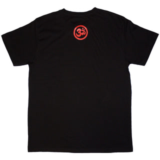 George Harrison Unisex T-Shirt: Dark Horse Logo (Black) (Back Print)