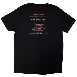 David Gilmour Unisex T-Shirt: Luck & Strange London (Black) (Back Print & Ex-Tour)