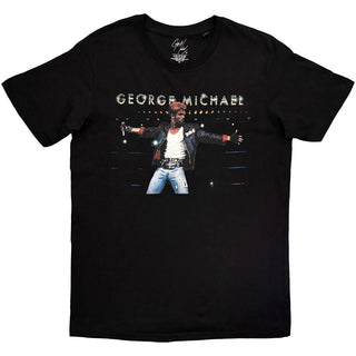 George Michael T-Shirt: George Michael On Stage (Black)