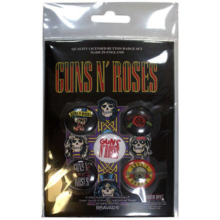 Guns N' Roses Button Badge Pack: Bullet Logo