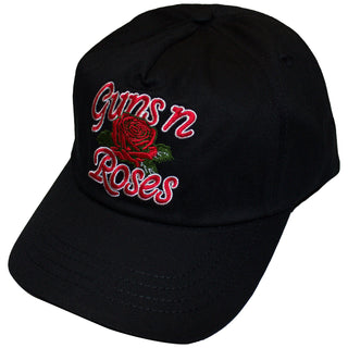 Guns N' Roses Baseball Cap: Appetite for Destruction Rose (Black) (Back Print)