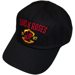 Guns N' Roses Baseball Cap: Sunset Strip '87 (Black) (Back Print)